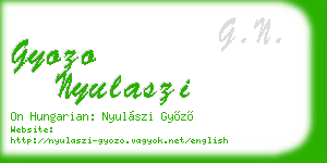 gyozo nyulaszi business card